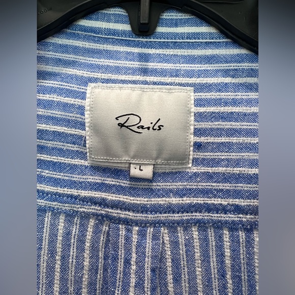 Rails Charli Azure Stripe Button Up - Picture 8 of 11